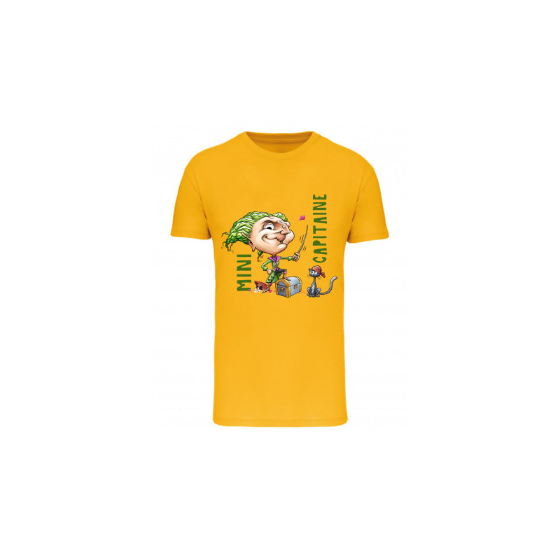 T-shirt Mandragote Mini Capitaine Jaune