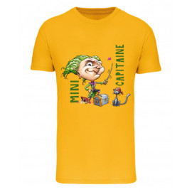 T-shirt Mandragote Mini Capitaine Jaune