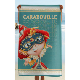 Serviette de bain pour enfants Carabouille au Carnaval de Venise