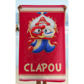 Serviette de bain pour enfants Clapou au carnaval de Venise