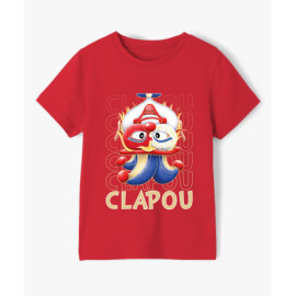 T-shirt Clapou au Carnaval de Venise - Rouge